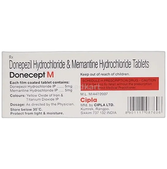 donecept 5mg tablet 10's